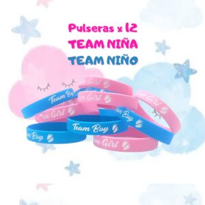 Pulseras team niño team niña