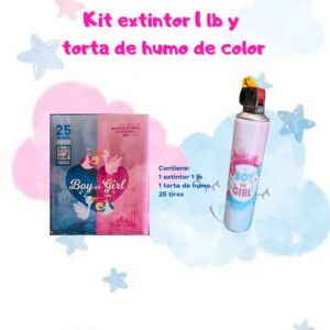 Kit Tortas de humo + Extintor 1 libra