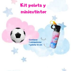 Kit pelota + miniextintor