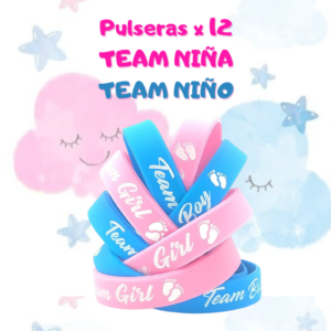 Pulseras team niño team niña