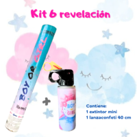 Kit lanzaconfeti + Miniextintor