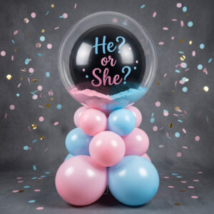 Bouquet Globo Sorpresa Revelación de Género