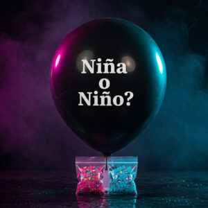 Globo con confeti Revelación de Género