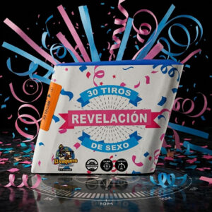 Torta de Serpentina Revelación de Género (30 Tiros)