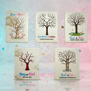 Árbol de Huellas Personalizado en Lienzo