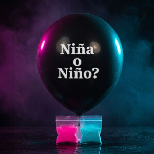 Globo con polvo Holi Revelación de Género