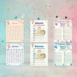 Set de Juegos "Team Niño o Niña" Revelación de Género